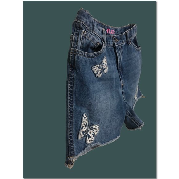 Children's Place, Shortie Denim Shorts, Age 10-12, Youth - Picture 6 of 6